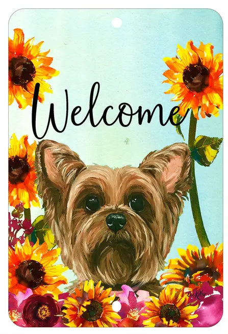 Yorkie - HHS Welcome Indoor/Outdoor Aluminum Sign Best of Breed