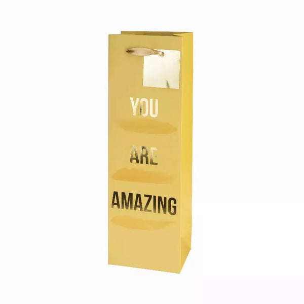 You Are Amazing Single-Bottle Wine Bag By Cakewalk True Brands