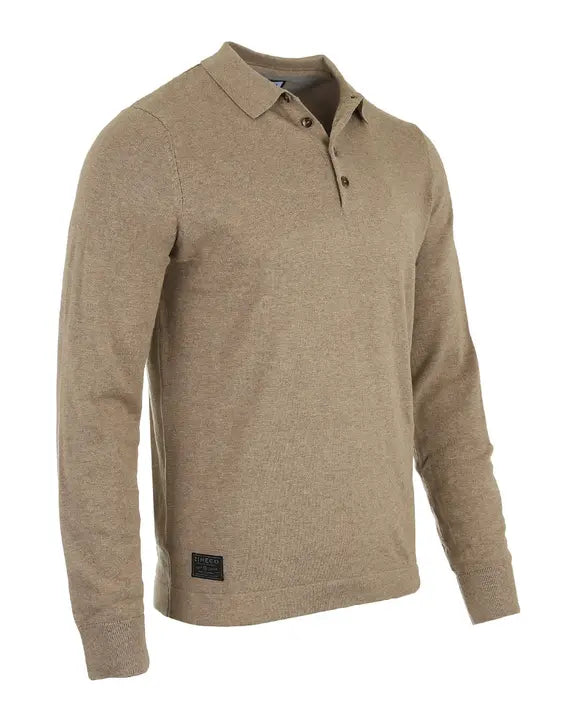 ZIMEGO Men's Casual Polo Sweater Zimego Apparel