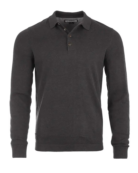 ZIMEGO Men's Casual Polo Sweater Zimego Apparel