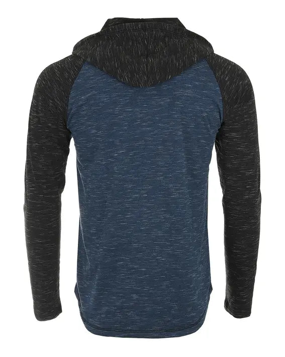 ZIMEGO Men's Hoodie Pullover Sweatshirt Long Sleeve Athletic Casual Active Hip Hop Button Raglan Henley Shirt Hooded Top Zimego Apparel
