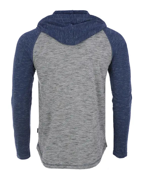 ZIMEGO Men's Hoodie Pullover Sweatshirt Long Sleeve Athletic Casual Active Hip Hop Button Raglan Henley Shirt Hooded Top Zimego Apparel