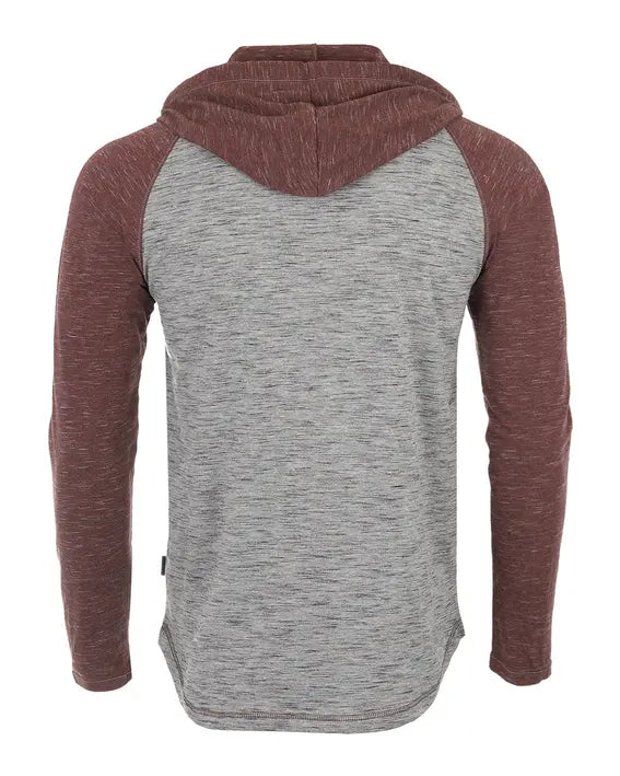 ZIMEGO Men's Hoodie Pullover Sweatshirt Long Sleeve Athletic Casual Active Hip Hop Button Raglan Henley Shirt Hooded Top Zimego Apparel