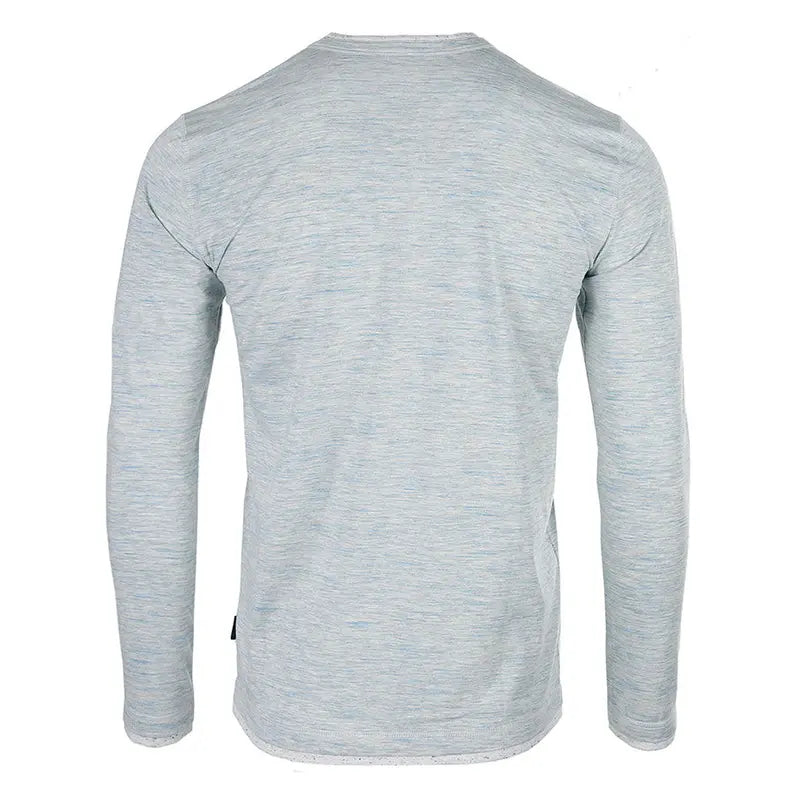 ZIMEGO Men's Long Sleeve Double Layered Y-Neck Fashion Henley Zimego Apparel