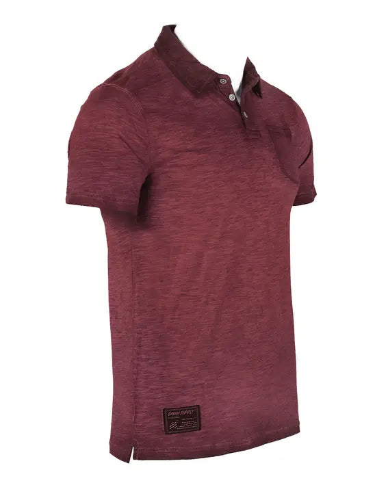 ZIMEGO Mens Short Sleeve Oil Wash Vintage Button Henley Pocket Polo T-Shirt Zimego Apparel