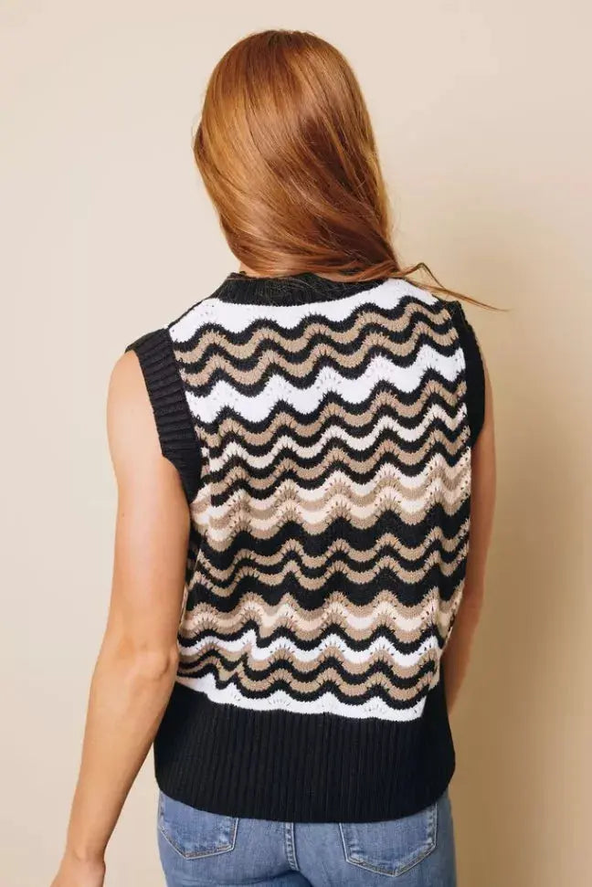 Zaire Vest Sweater Stay Warm in Style