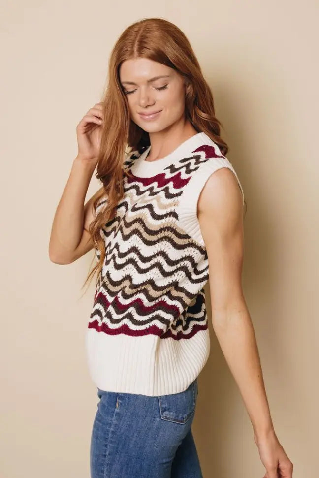 Zaire Vest Sweater Stay Warm in Style