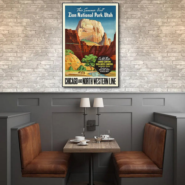 Zion National Utah Unframed Print Wall Art Homeroots Home Decor