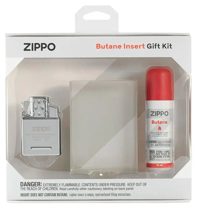 Zippo Butane Insert Gift Set White Zippo