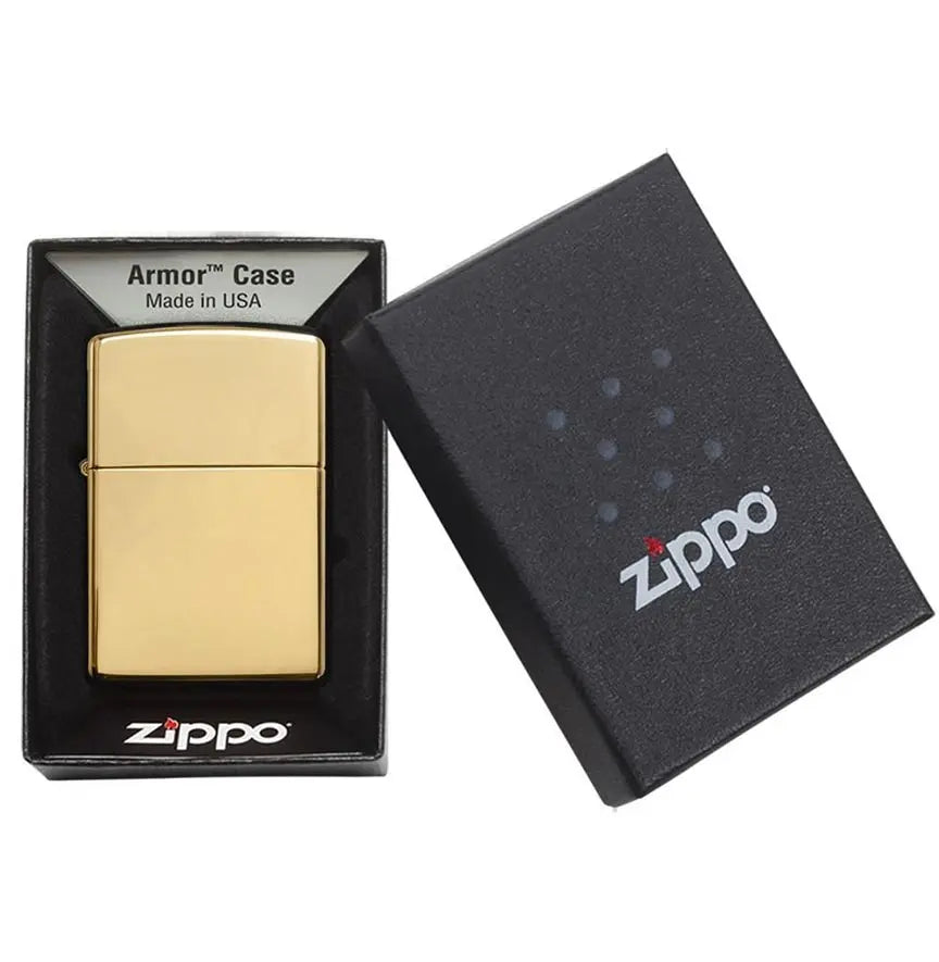 Zippo Windproof Lighter Armor (1.5 Times Thicker)  High Polish Brass Zippo