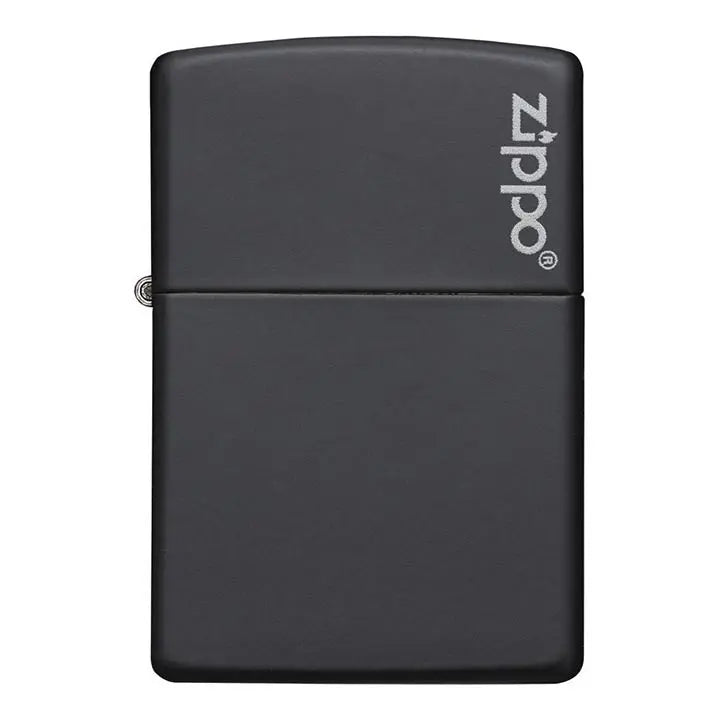 Zippo Windproof Lighter Black Matte W/zippo Logo Zippo