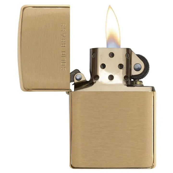 Zippo Windproof Lighter Brushed Brass Finish Classic Case Zippo