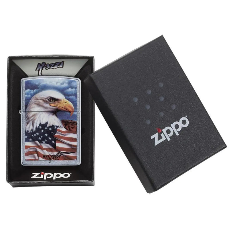Zippo Windproof Lighter Mazzi - Freedom Watch Street Chrome Zippo