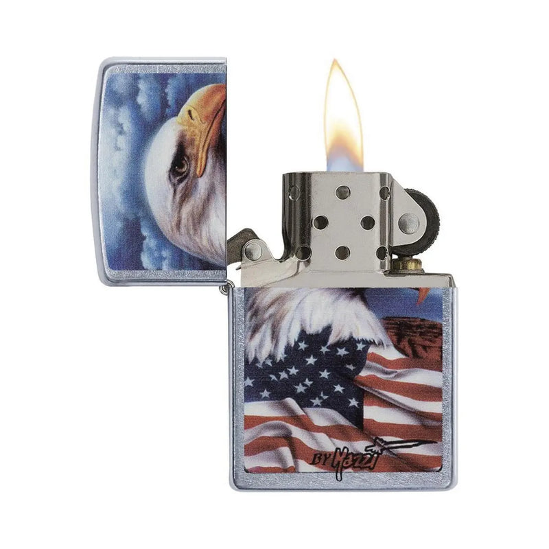 Zippo Windproof Lighter Mazzi - Freedom Watch Street Chrome Zippo