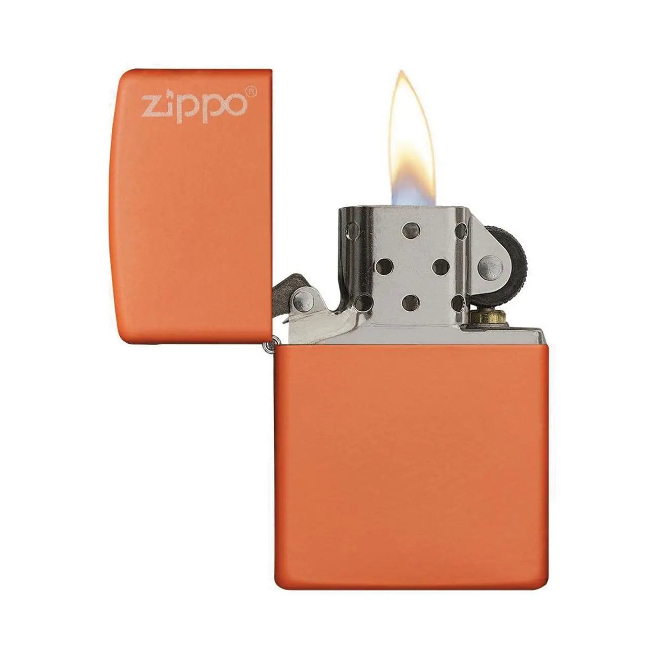 Zippo Windproof Lighter Orange Matte W/zippo Logo Zippo