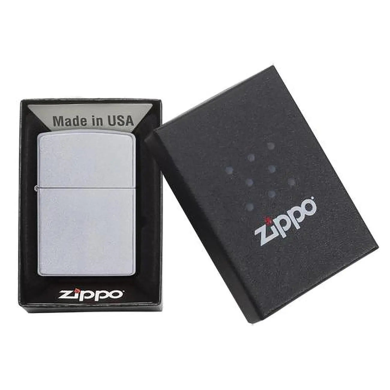 Zippo Windproof Lighter Satin Chrome Zippo