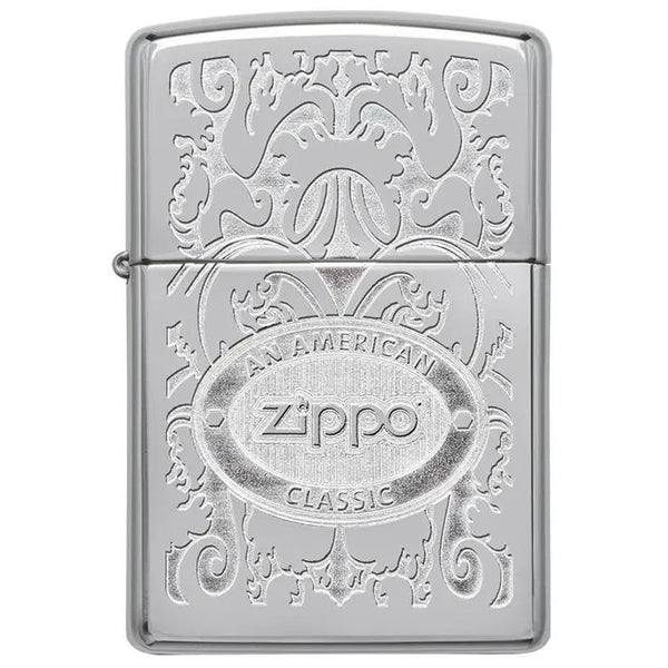 Zippo Windproof Lighter Zippo Crown Stamp High Polish Chrome Finish Zippo