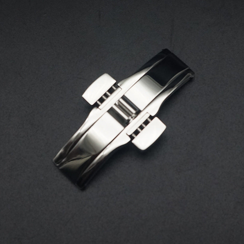 Metal Double Press Deployment Buckle For Longines L4 L2 Watch Accessories Stainless Steel Seamless Butterfly Buckle Watch Band