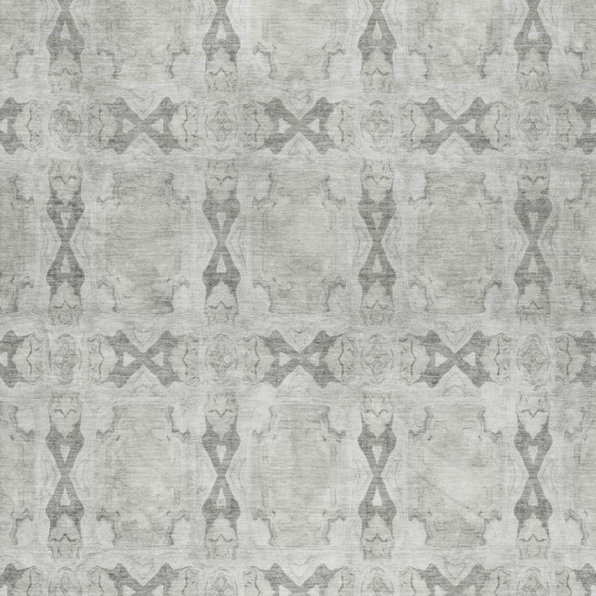 10' X 14' Ivory And Gray Geometric Shag Washable Area Rug With UV Protection - Home & Garden