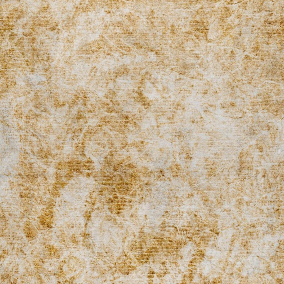 3' X 5' Beige And Ivory Abstract Shag Washable Area Rug With UV Protection - Home & Garden