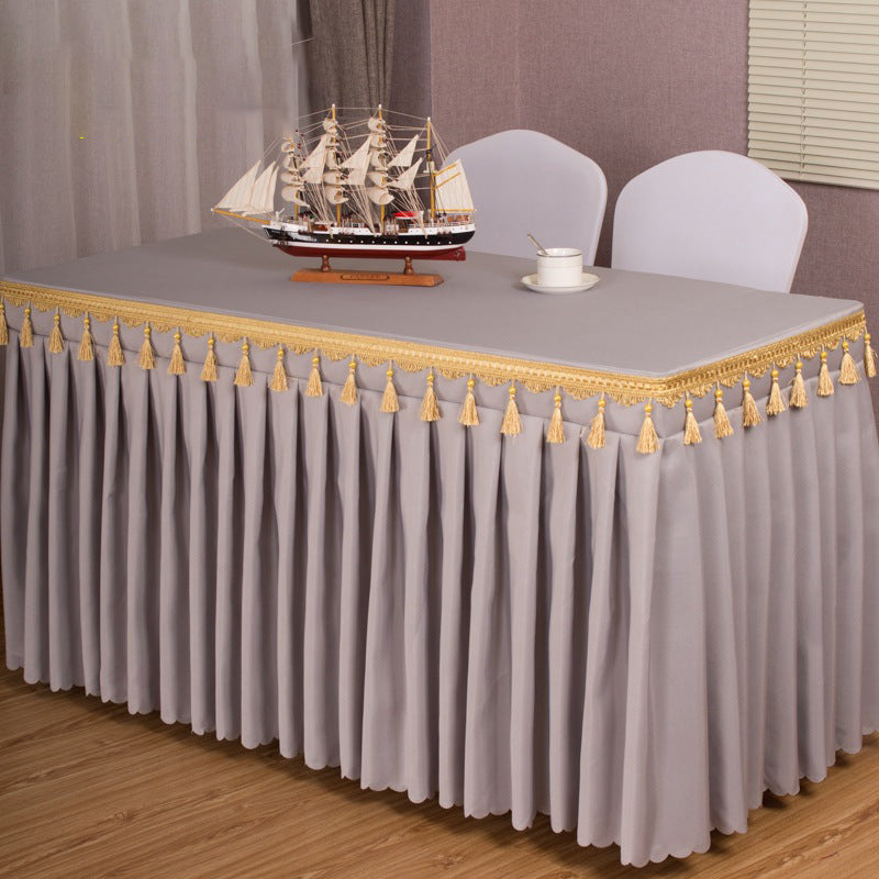 Home Hotel Tablecloth Dinning Table Set Decorating Wedding Decor Table Cloth White Coffee Table for Living Room Table Cover