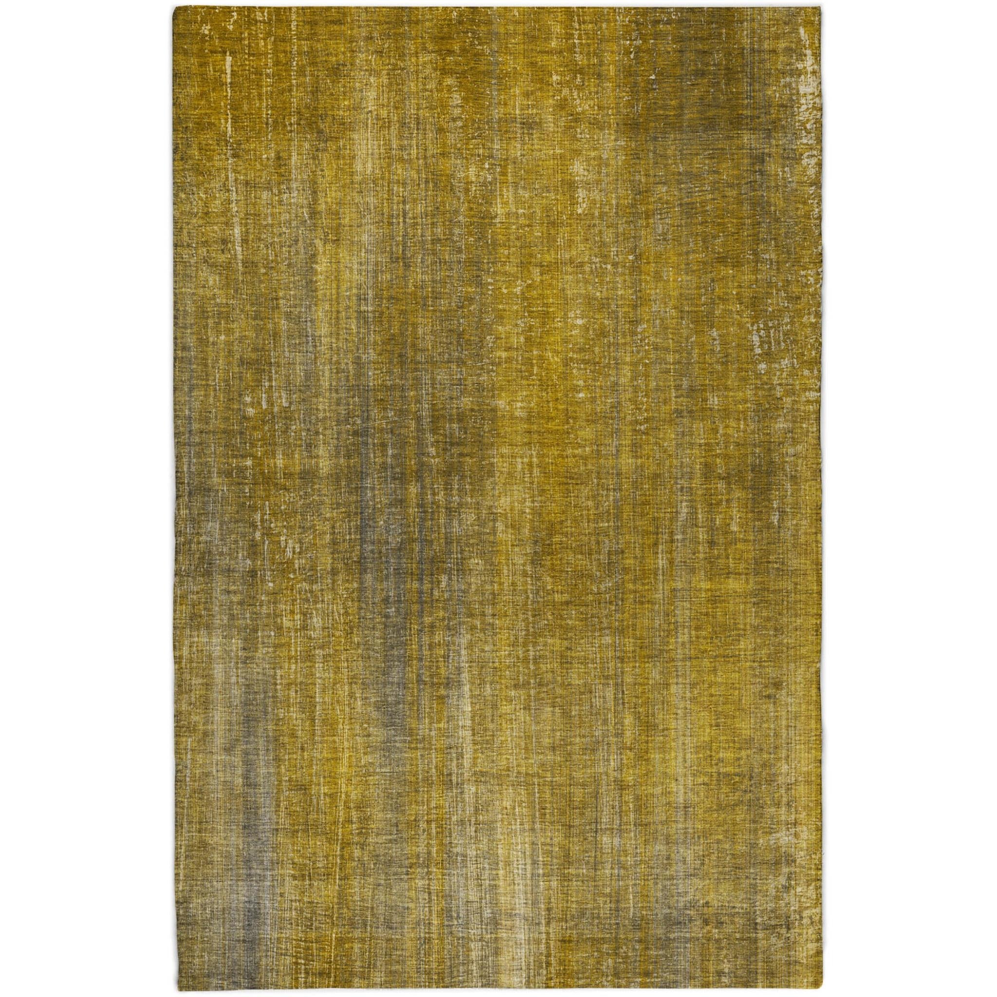 10' X 14' Chocolate And Brown Striped Shag Washable Area Rug With UV Protection - Home & Garden