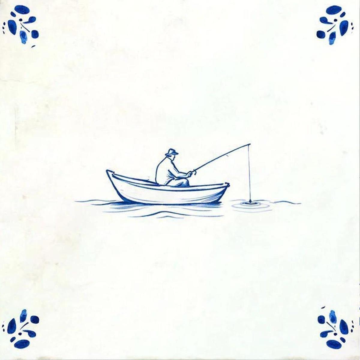 4" x 4" Blue Vinyl Arabesque Peel And Stick Removable Tiles - Home & Garden