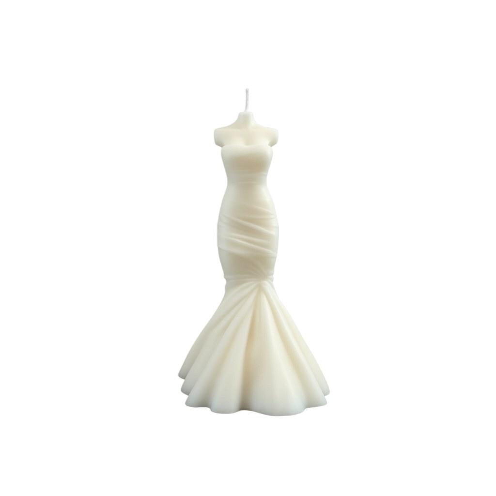4" Ivory Day at the Spa Scented Dimensional Form Candle - Home & Garden