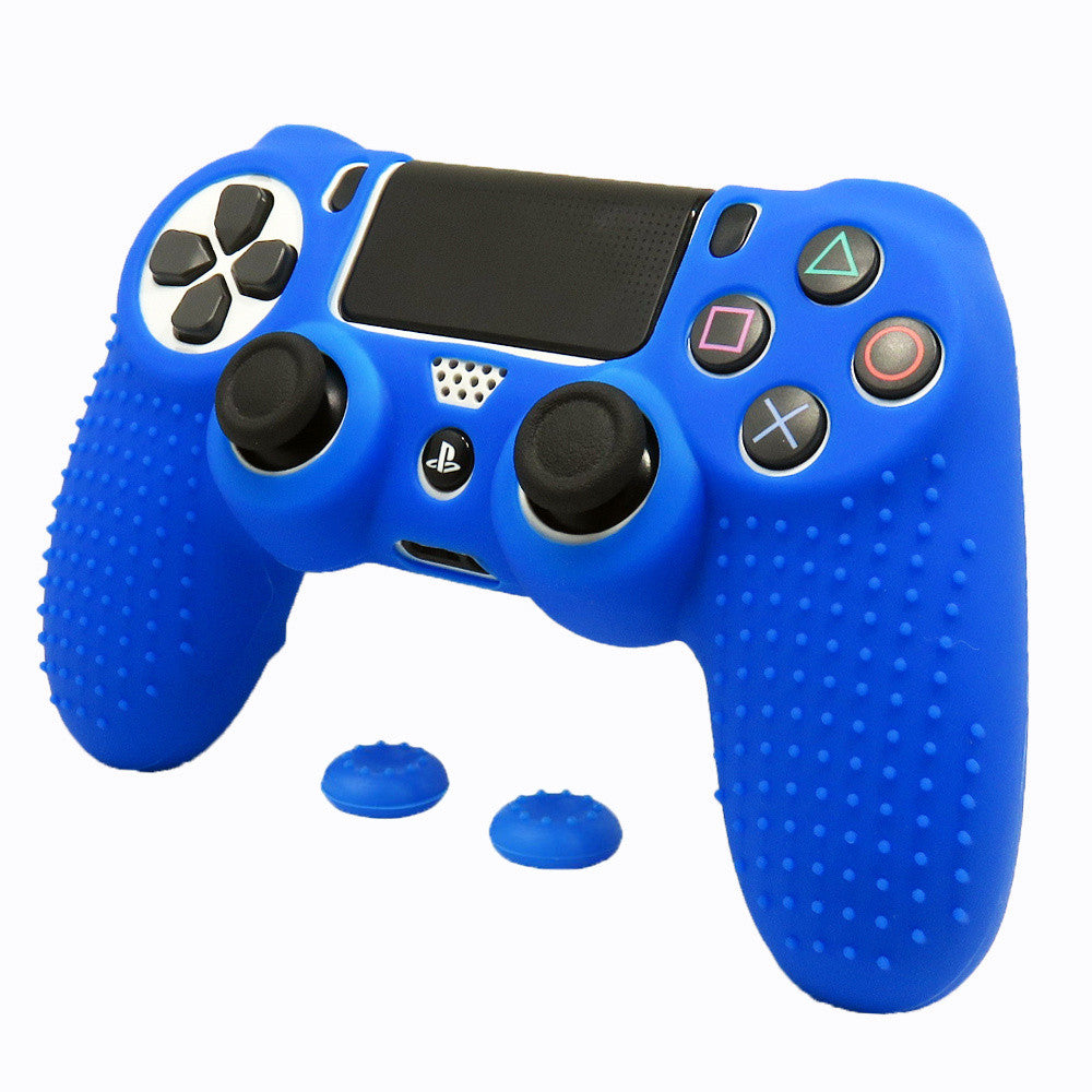 PS4 Controller Gamepad Soft Silicone Gel Rubber Case Cover For SONY Playstation 4 Protection Case For PS4 Pro Slim Game pad Blue