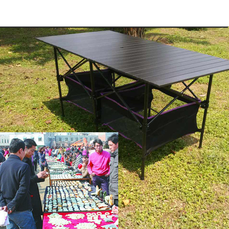 Outdoor Folding Table Chair Camping Aluminium Alloy Picnic Table Waterproof Durable Folding Table Desk