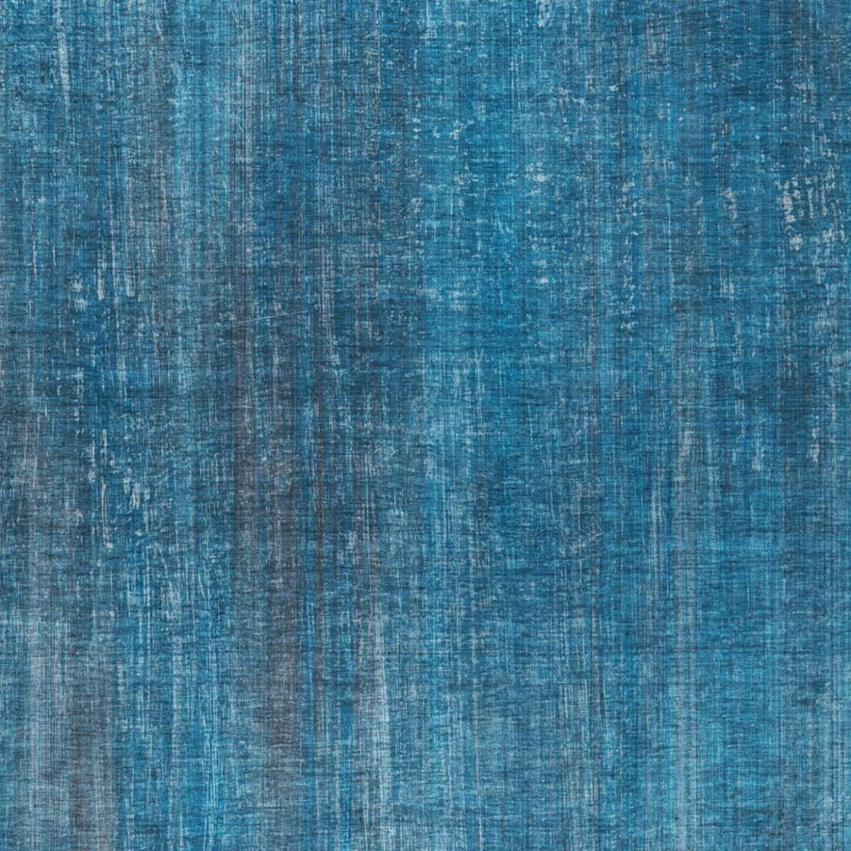 5' X 8' Blue And Gray Striped Shag Washable Area Rug With UV Protection - Home & Garden