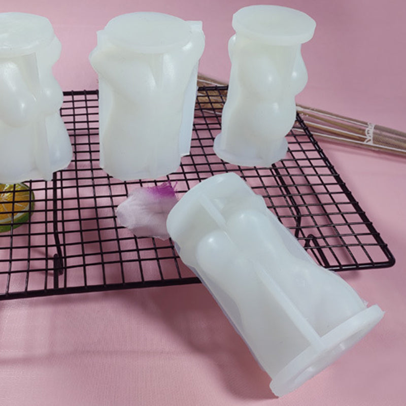 Female Body Art Statue Candle Silicone Mold Home Decoration Crafts Making Mould Female Male Body Figurines Candle 3D Mould