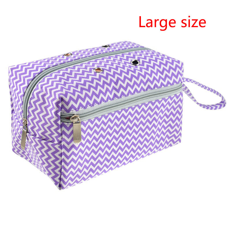 Yarn Storage Bag Organizer with Divider for Crocheting Knitting Organization Portable Yarn Holder Tote for Travel Large Size Purple