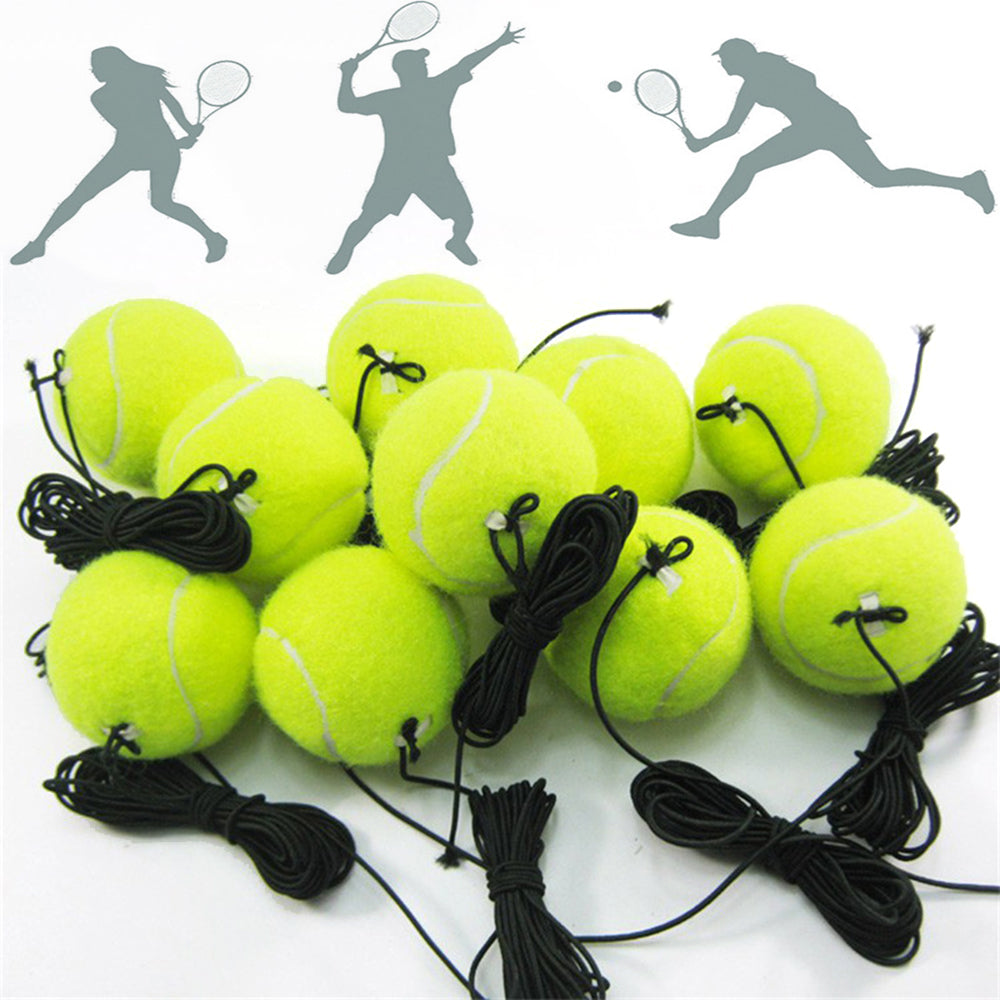 Professional Tennis Training Ball With 4m Elastic Rope Rebound Practice Ball With String Portable Tennis Train Balls