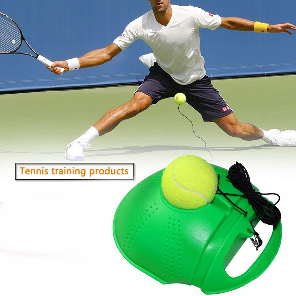 Tennis Trainer With 1/2 Ball Self-study Rebound Ball Baseboard Exercise Sports Sparring Device Tennis Training Equipment