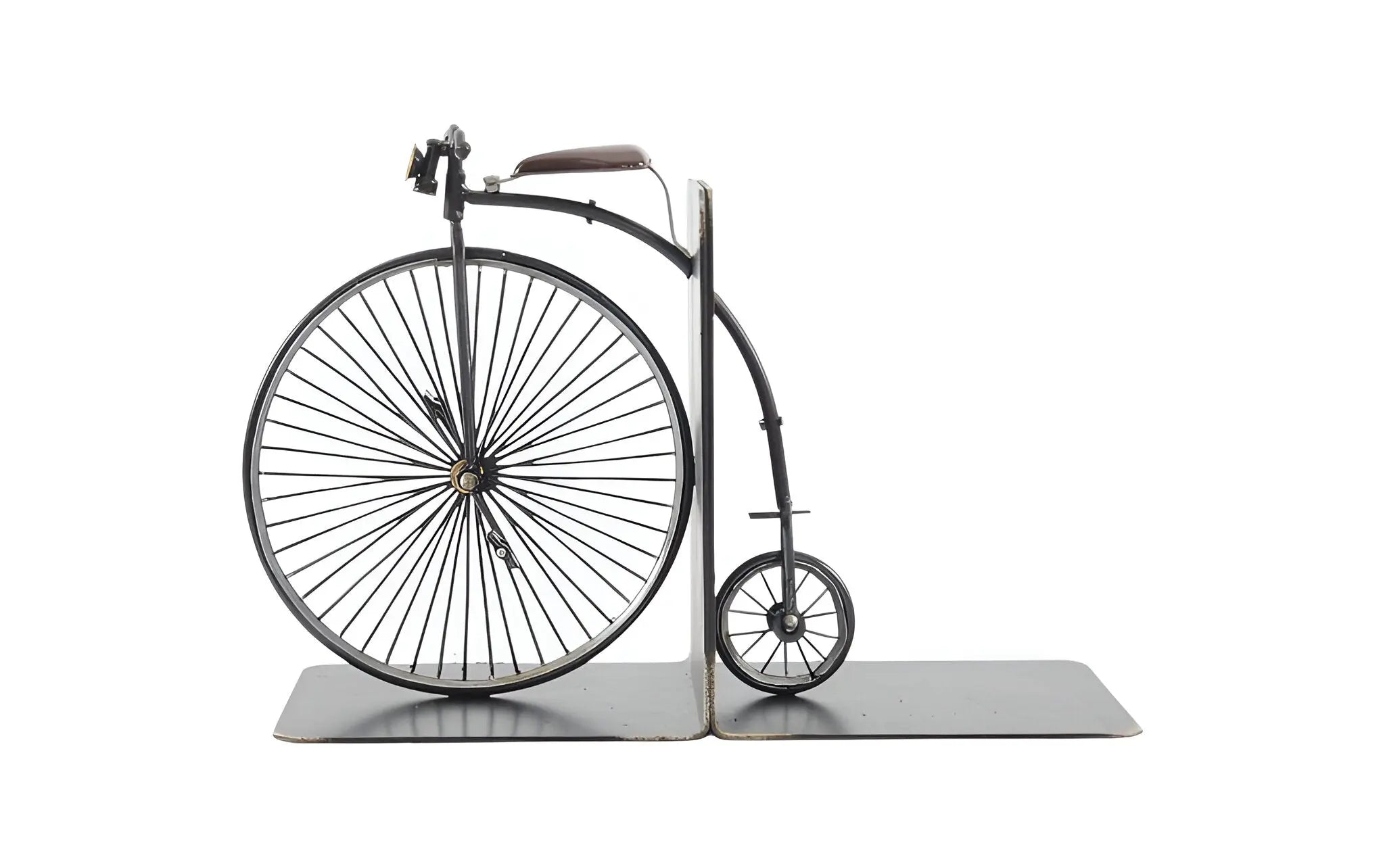 c1870 High Wheeler Bicycle Metal Decorative Bookends Homeroots Home Decor