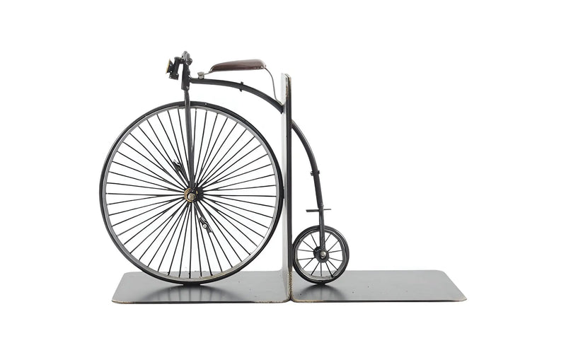 c1870 High Wheeler Bicycle Metal Decorative Bookends Homeroots Home Decor