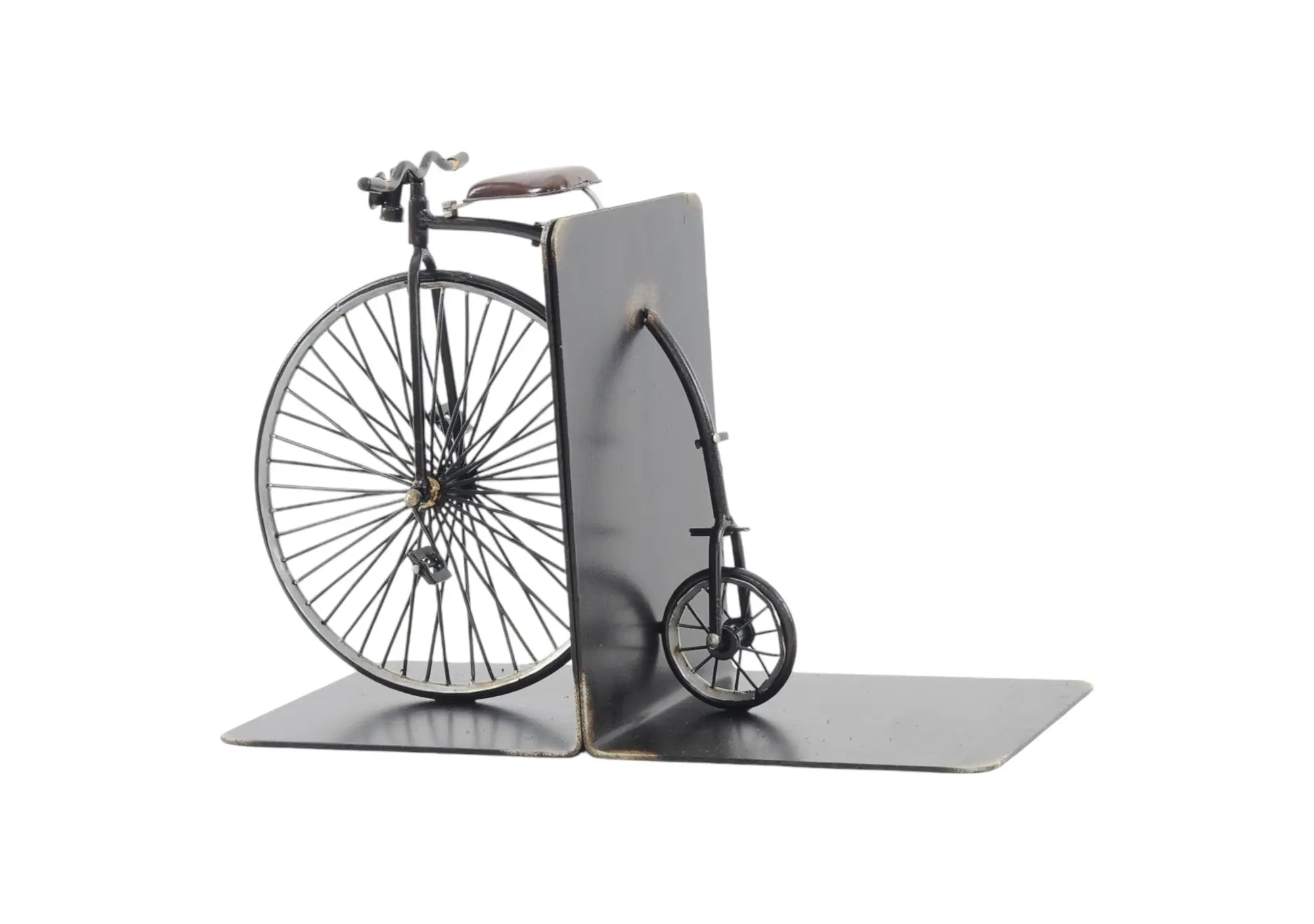 c1870 High Wheeler Bicycle Metal Decorative Bookends Homeroots Home Decor