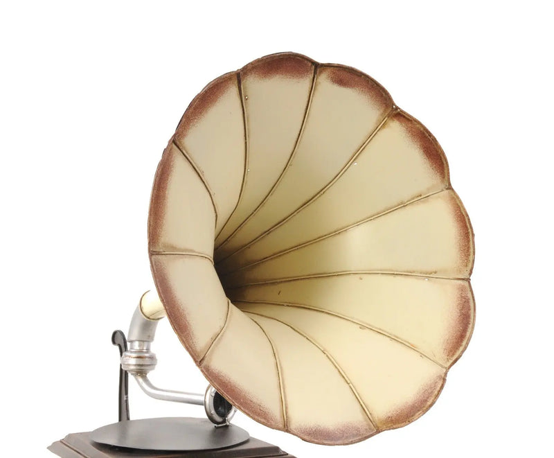 c1911 HMV Gramophone Built to Scale Model Sculpture Homeroots Home Decor