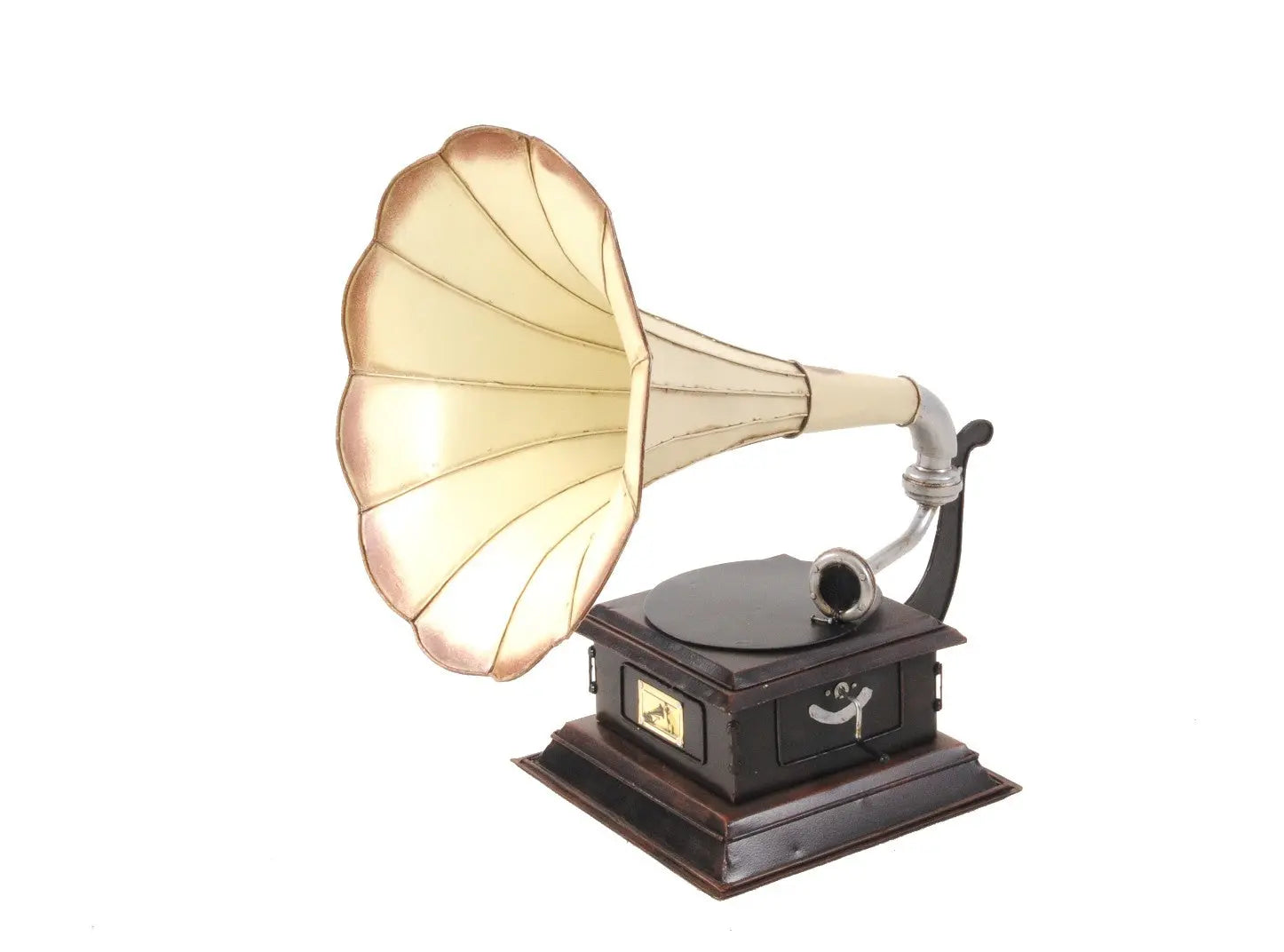 c1911 HMV Gramophone Built to Scale Model Sculpture Homeroots Home Decor