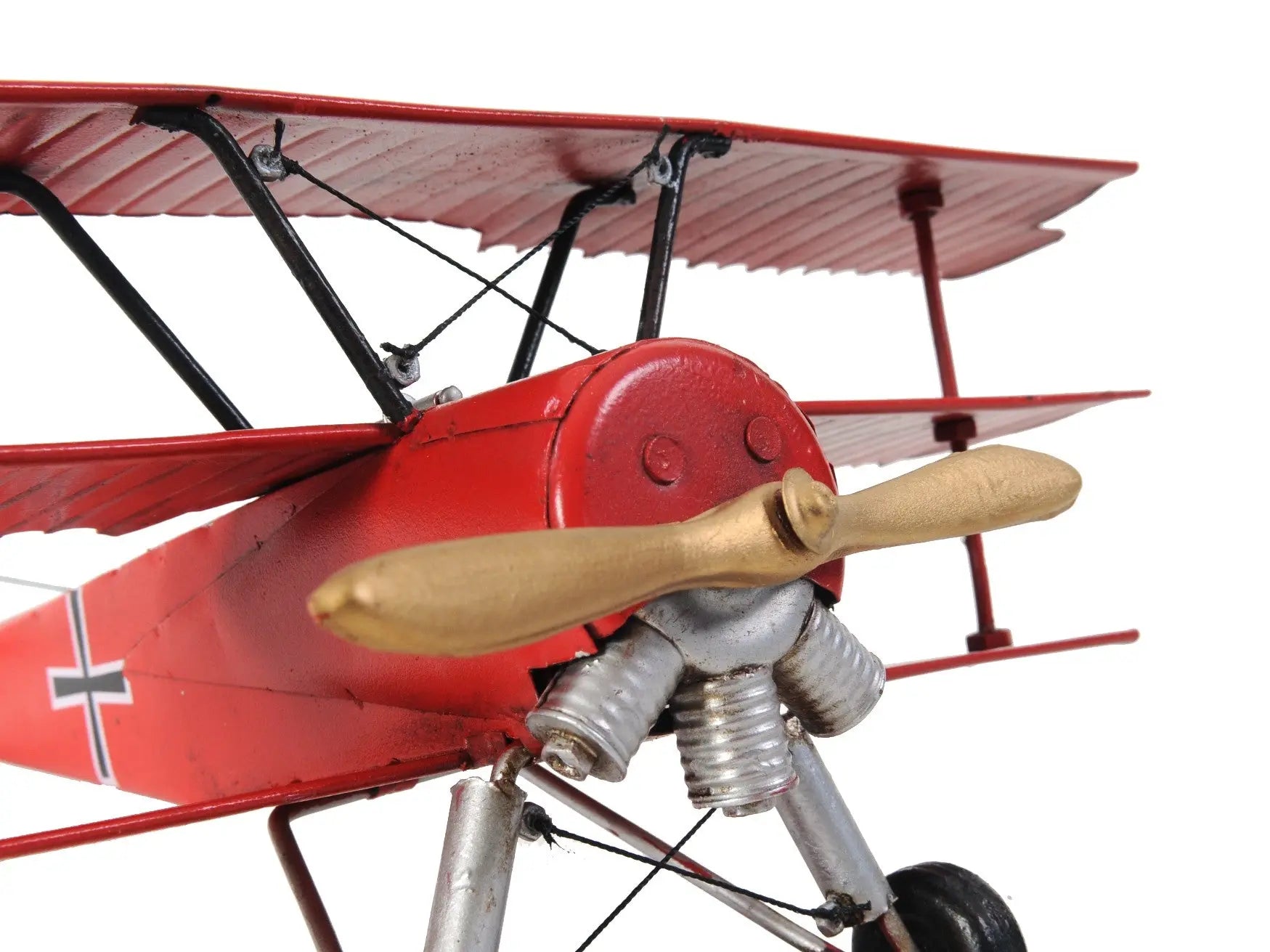 c1916 Red Baron Fokker Triplane Model Sculpture Homeroots Home Decor