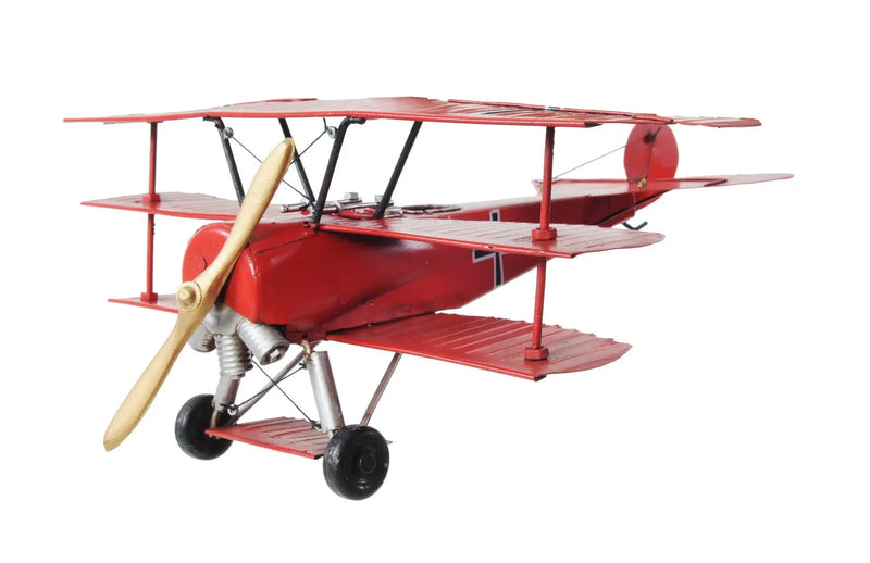 c1916 Red Baron Fokker Triplane Model Sculpture Homeroots Home Decor