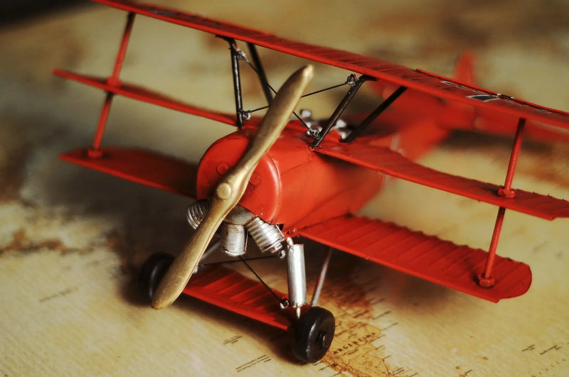 c1916 Red Baron Fokker Triplane Model Sculpture Homeroots Home Decor
