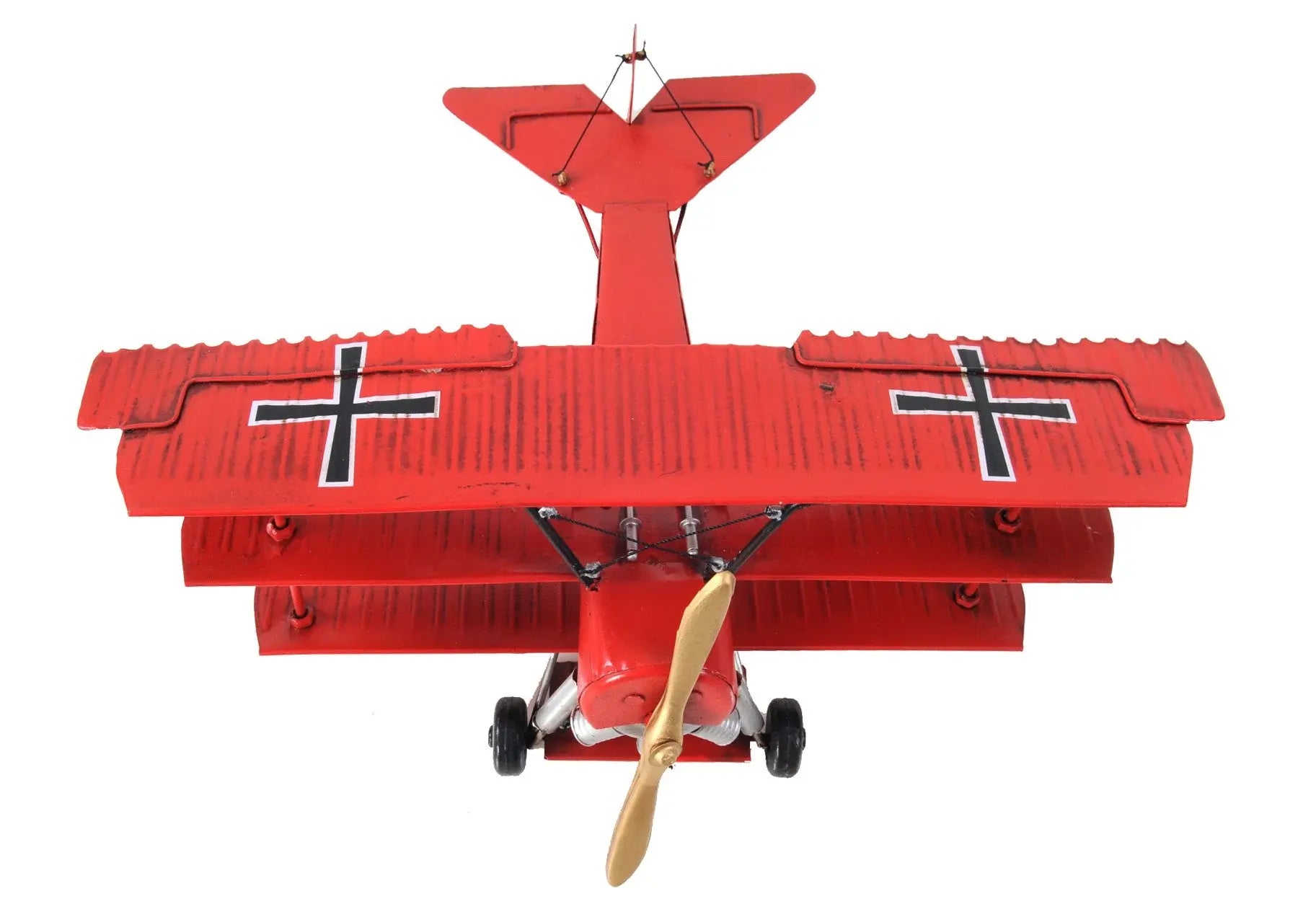 c1916 Red Baron Fokker Triplane Model Sculpture Homeroots Home Decor