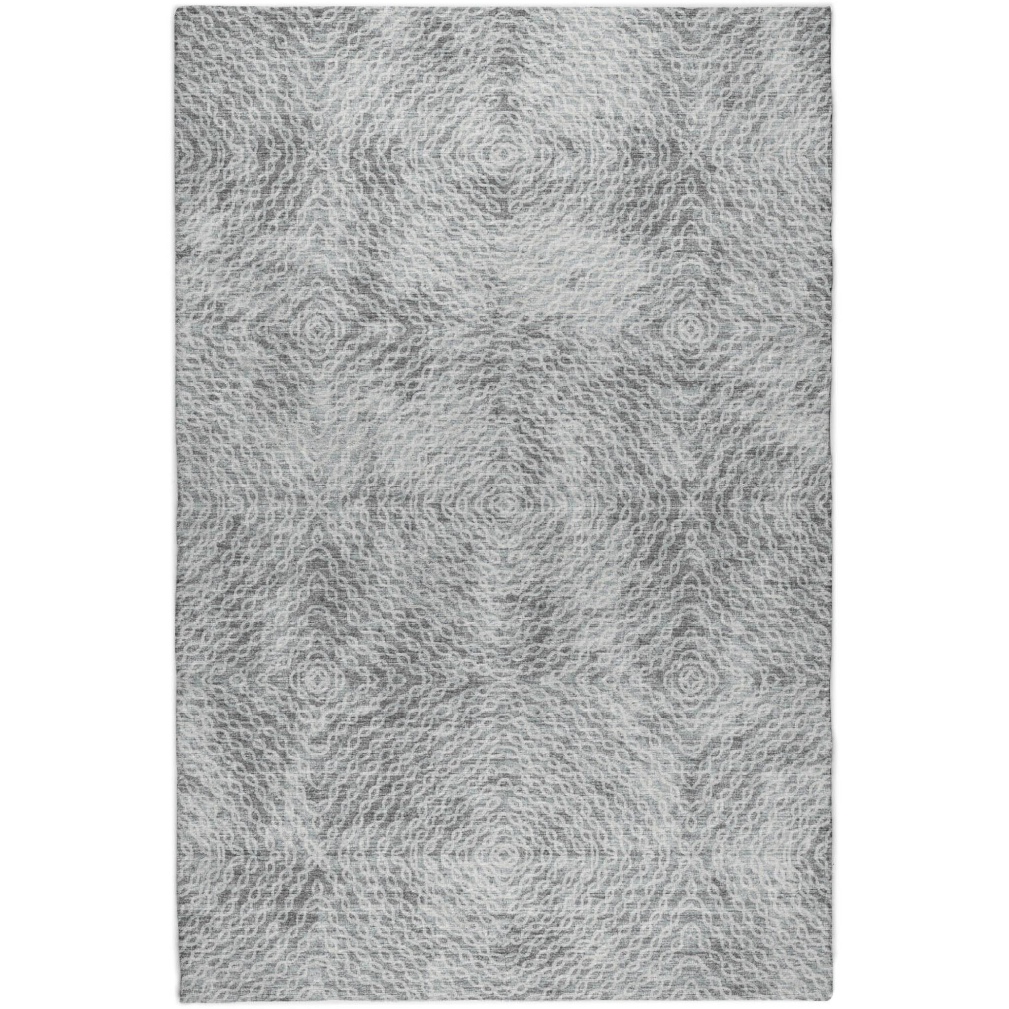10' X 14' Gray And Beige Abstract Shag Washable Area Rug With UV Protection - Home & Garden
