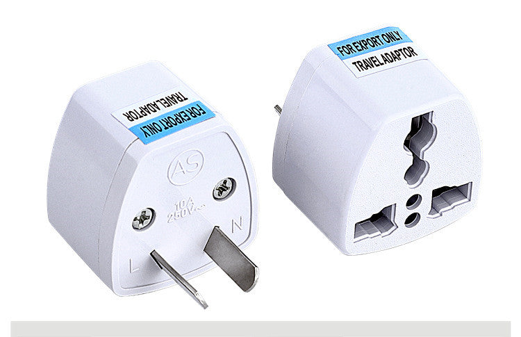 Supply British Standard European Standard Adapter American Standard to Australian Standard to German Standard Conversion Plug European Standard Round Flat Plug AU 2 feet White