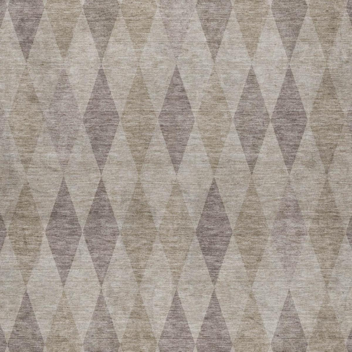 10' X 14' Beige And Gray Geometric Shag Washable Area Rug With UV Protection - Home & Garden