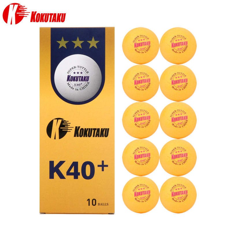 50balls/100balls 3 Star K40+ Table Tennis Ball Professional Trianing Games Seamed ABS Plastic Ping Pong Balls 10pcs Orange