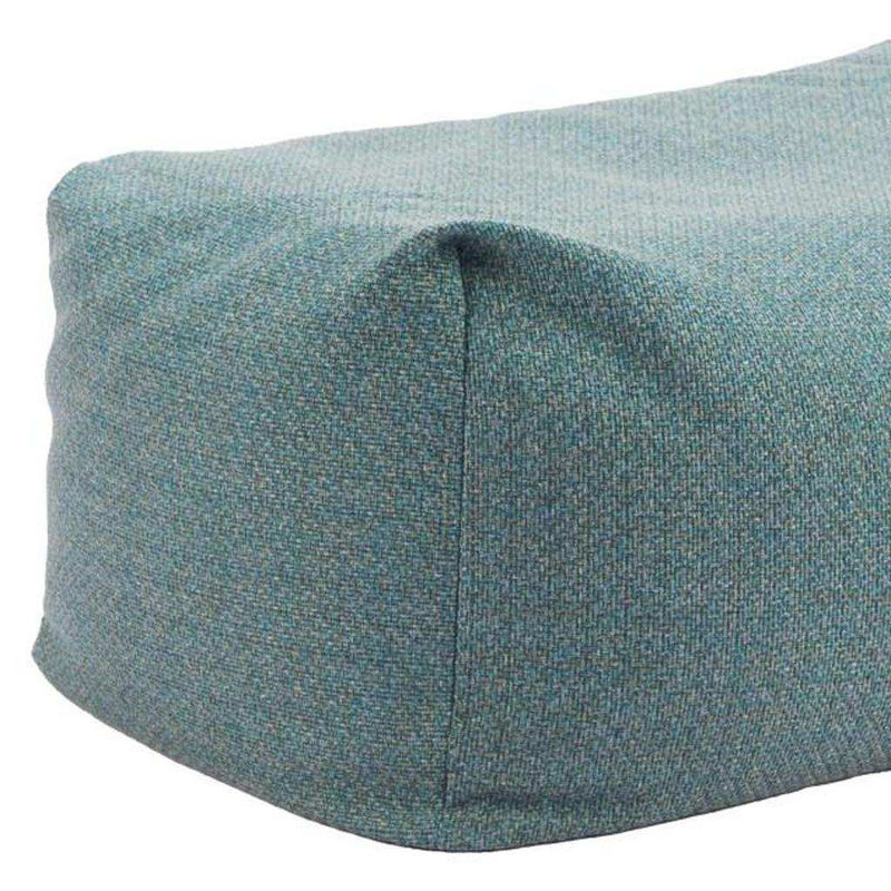 34" Green Olefin Pouf Ottoman - Living Room
