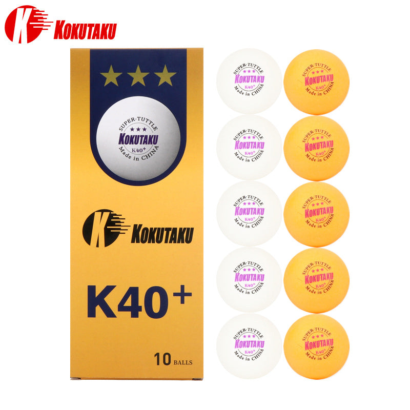 50balls/100balls 3 Star K40+ Table Tennis Ball Professional Trianing Games Seamed ABS Plastic Ping Pong Balls 5orange 5white